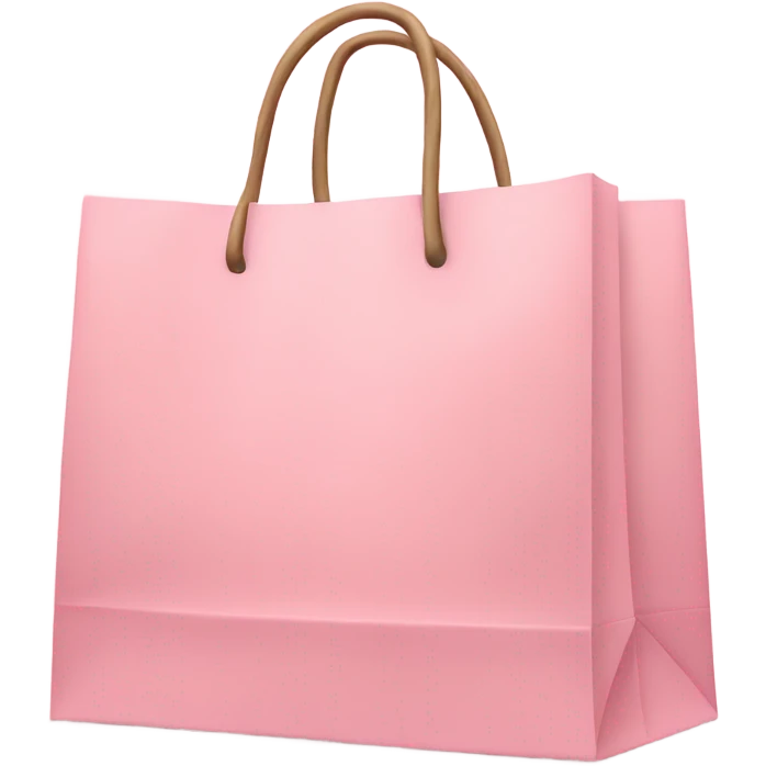 Light pink shopping bags emoji
