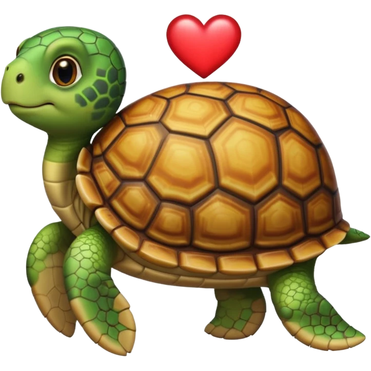 See Turtle in love emoji