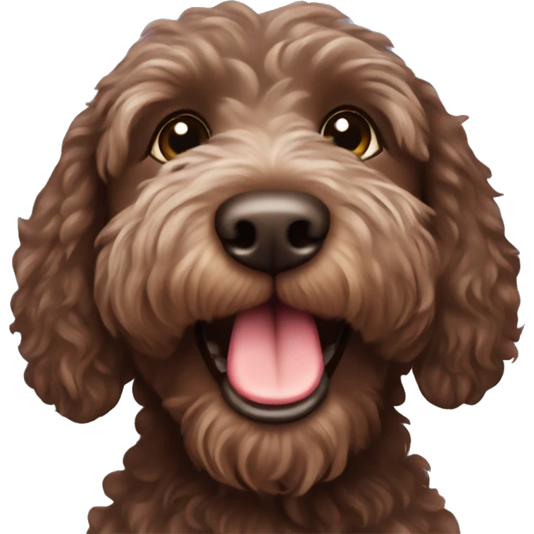 chocolate Labradoodle emoji
