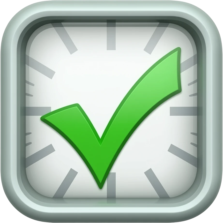 check mark watch emoji