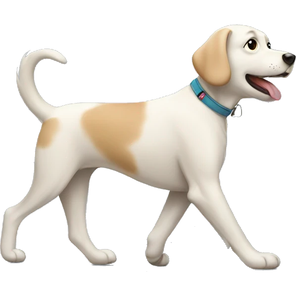 Dog walking  emoji