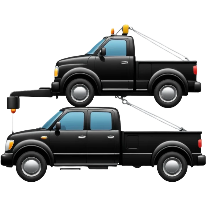 towing street  icon, shilloute emoji