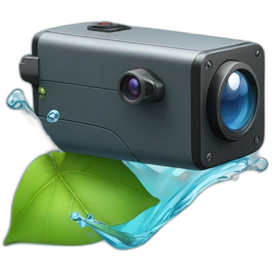 security-ptz-camera-and-small-leaf-floating-on-water-block emoji
