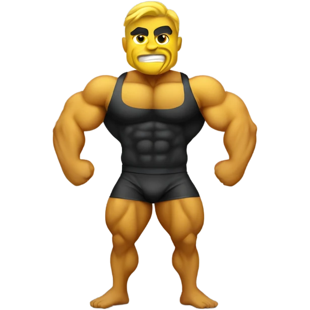 bodybuilder canary emoji