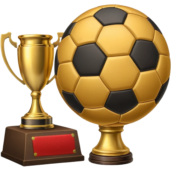 Soccer ball+trophy emoji