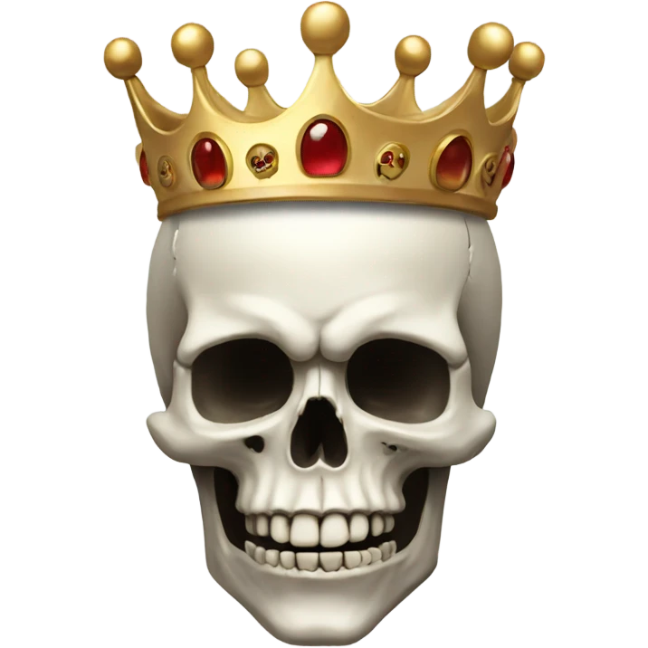 Skull with crown 2025 emoji