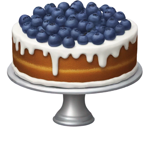A blueberry cake emoji
