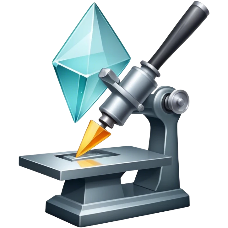 Glassworking icon, piece of glass being cut or polished, glass cutter, grinder, smooth shiny surface, sparks or glass shards, minimalistic style, clean lines, transparent background. emoji