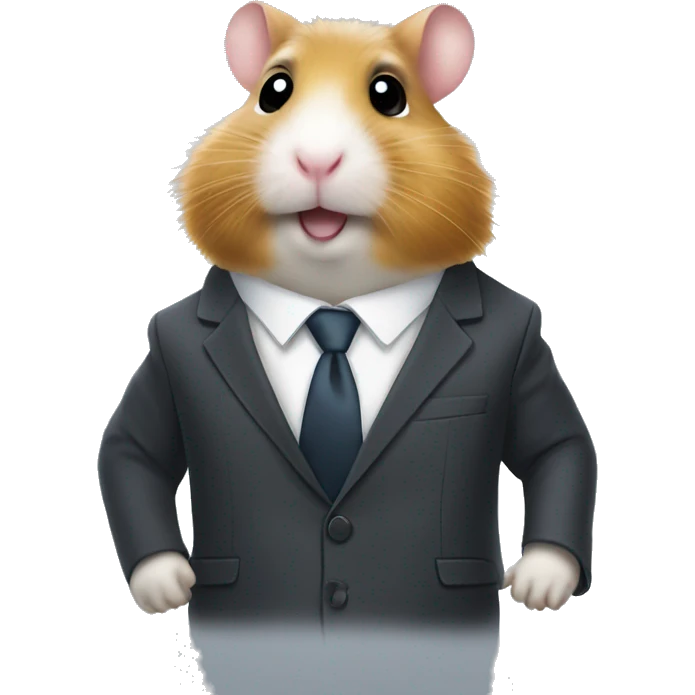 hamster in a business suit emoji
