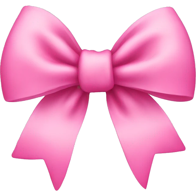 Cute bow pink emoji