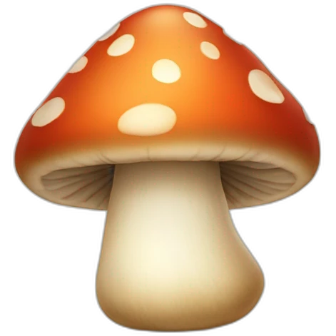 smiling little mushroom emoji
