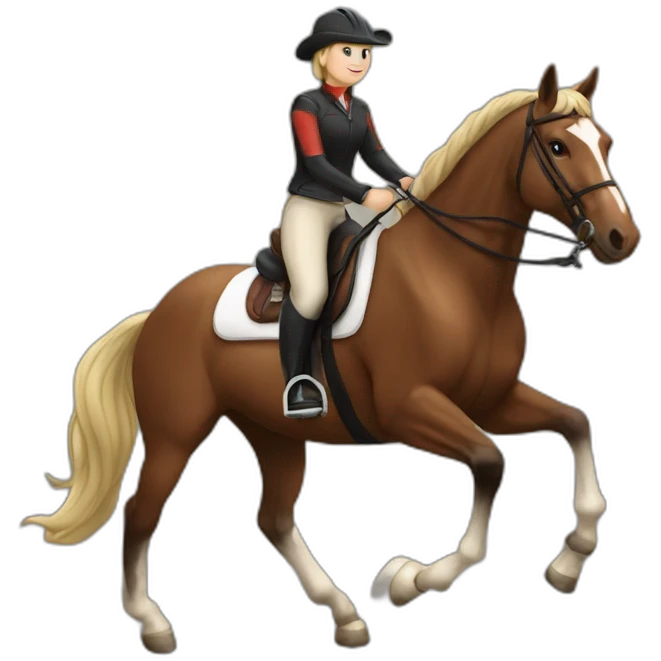 horse rider emoji