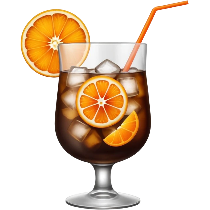 dark brown coloured cocktail emoji
