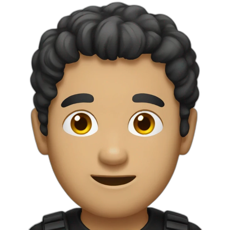 Man in black emoji