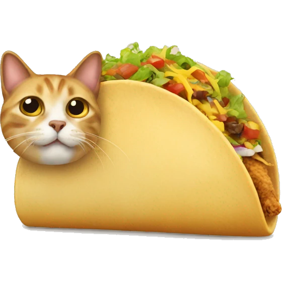 Cat taco emoji