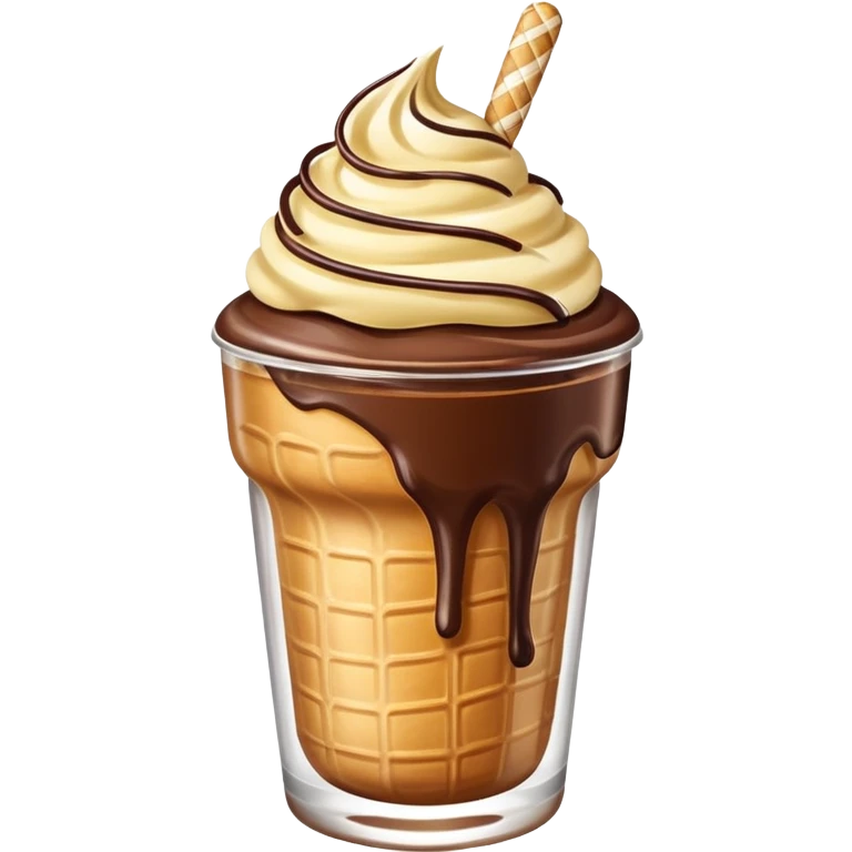 Eclair ice cream soda desert emoji
