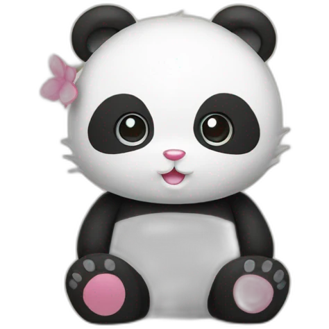 Hello Kitty panda emoji