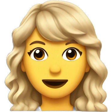 Taylor swift on a plane emoji