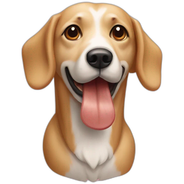 Chien saucisse emoji