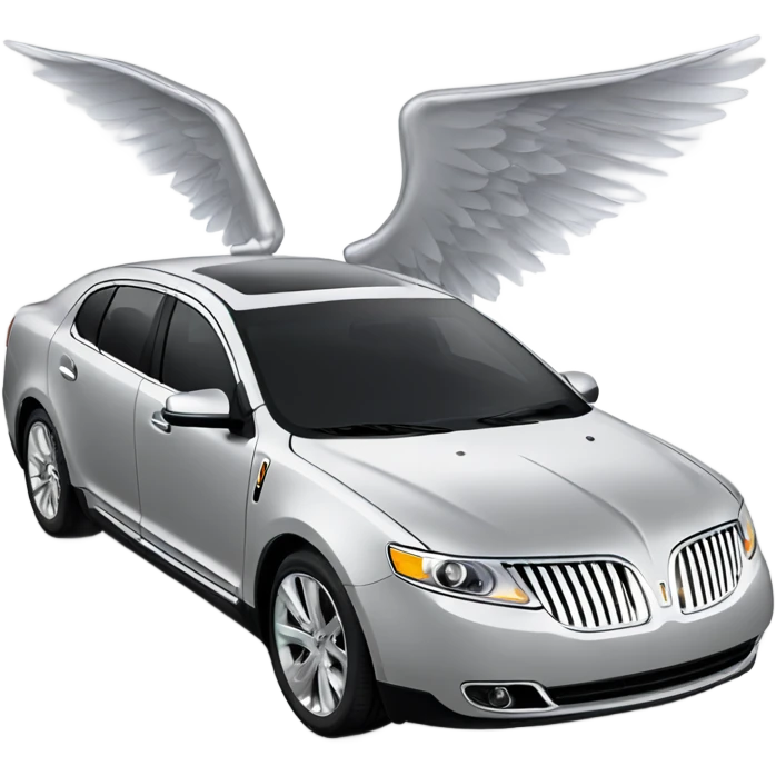 Silver Lincoln mks with wings emoji