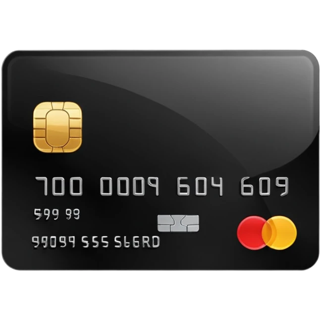 black credit card emoji