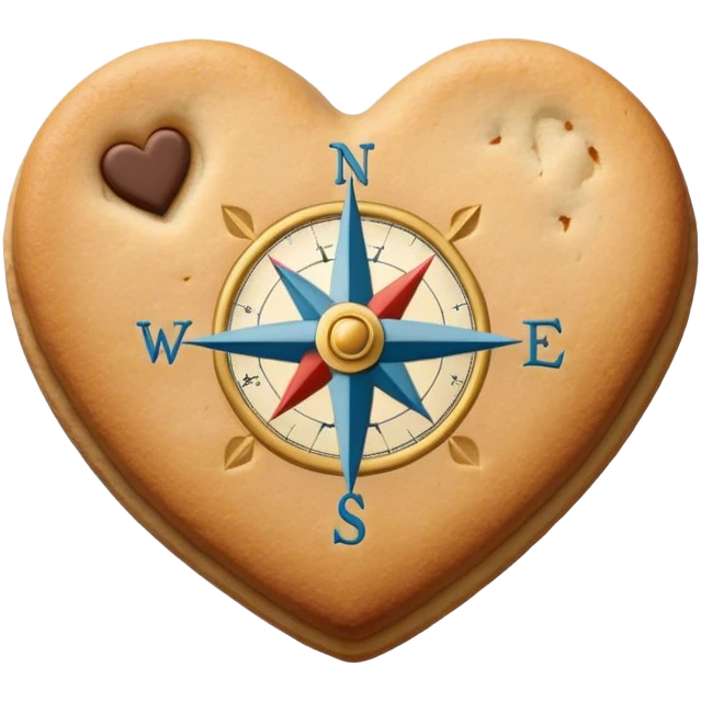 cookie heart compass emoji