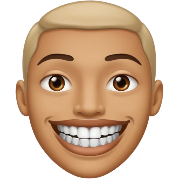 white lips silver grillz emoji