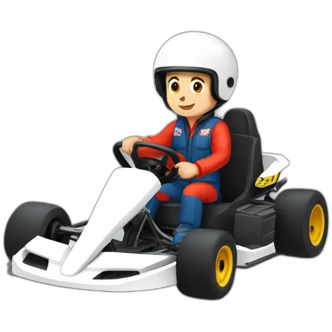 go kart pilota emoji