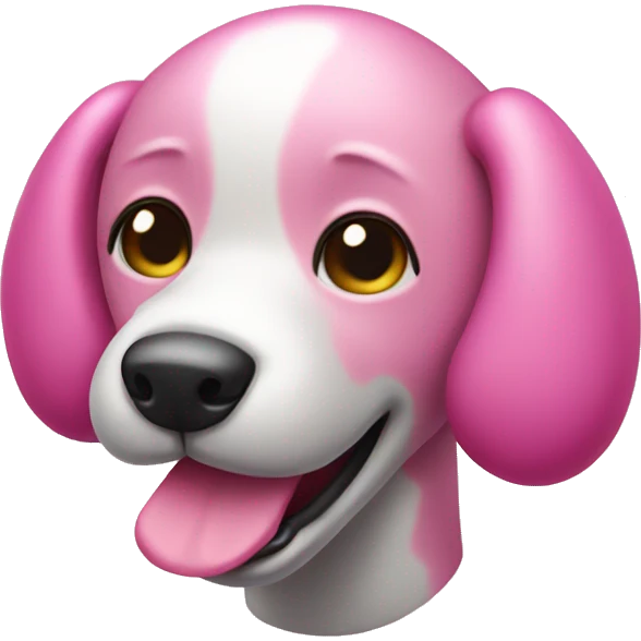pink ballon dog emoji