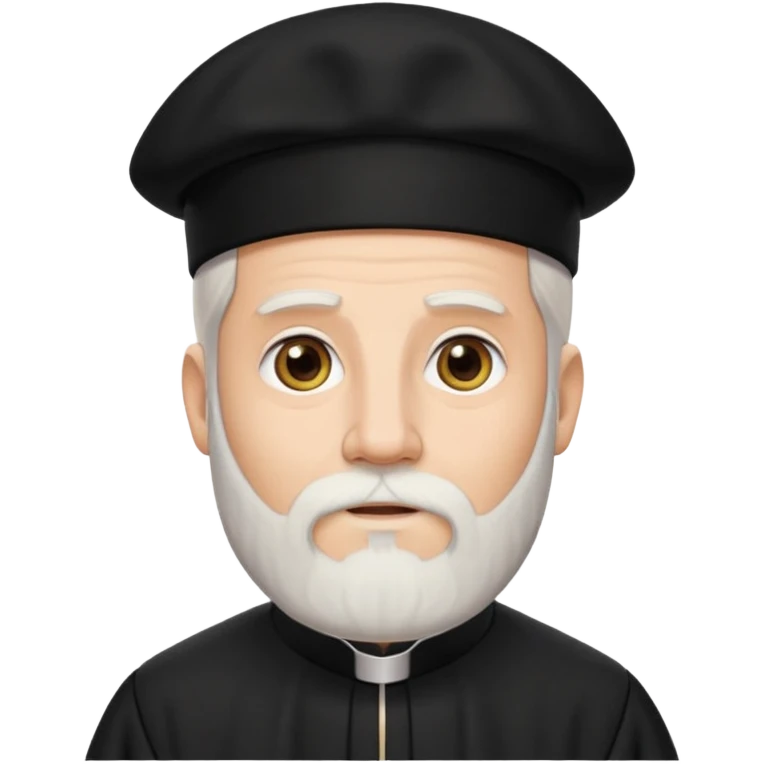 Создай эмодзи священника в рясе с бородой  emoji