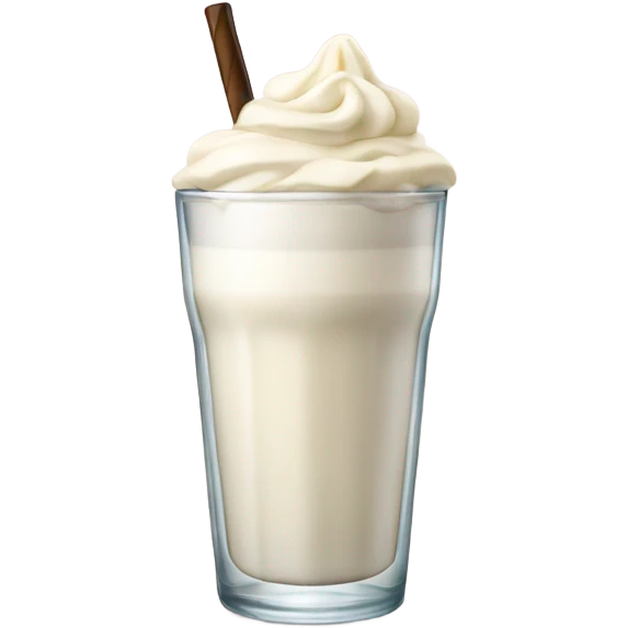 Glass of vanilla milkshake  emoji