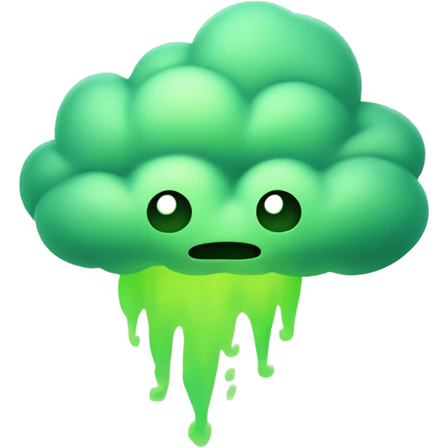 Green fart emoji