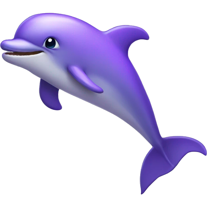 Purple dolphin emoji