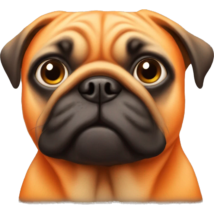 Orange pug  emoji