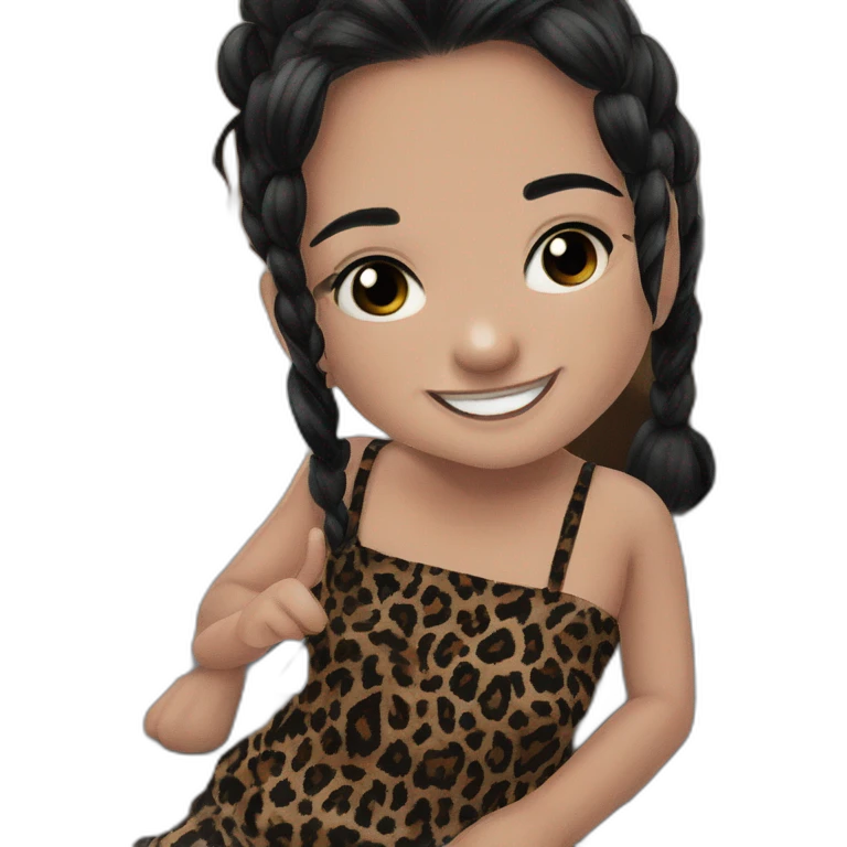 smiling girl with twintails emoji