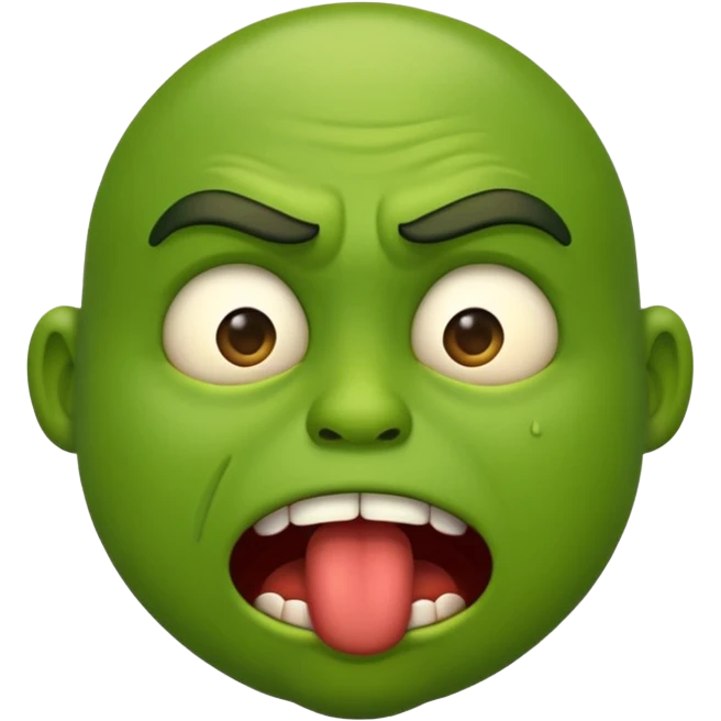  emoji smelling something that stinks. With the stink face. About to throw up  emoji