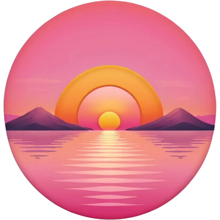 sunset over water emoji