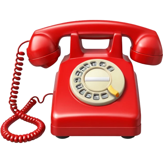 red telephone front view emoji
