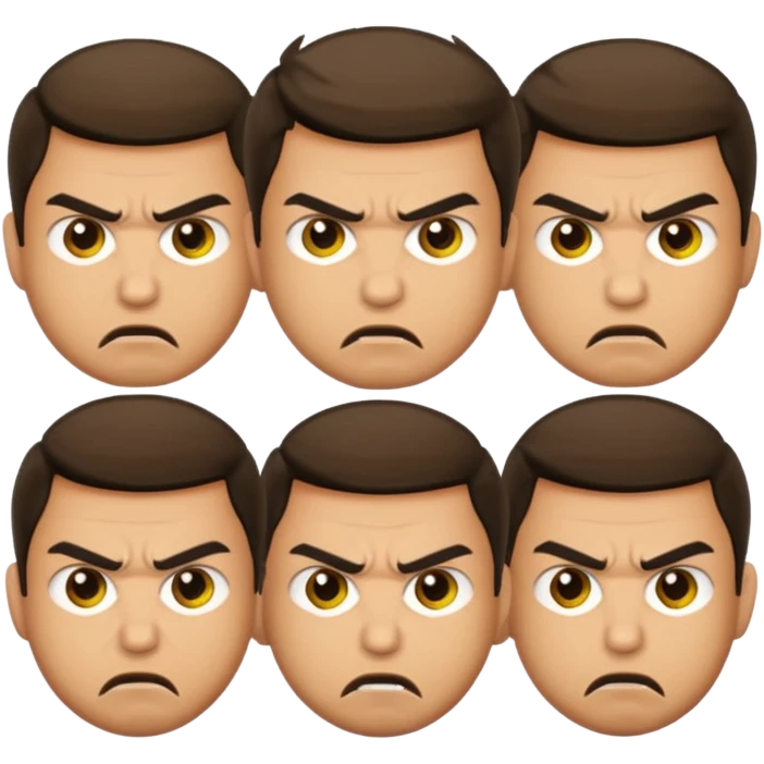 joseph's 10 brothers from bible story with jealous angry faces emoji