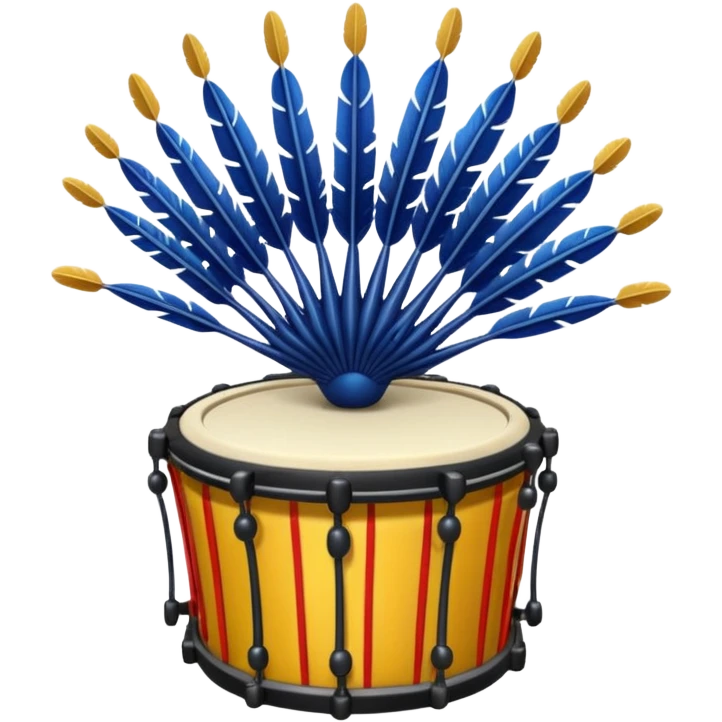 feather star playing drum emoji