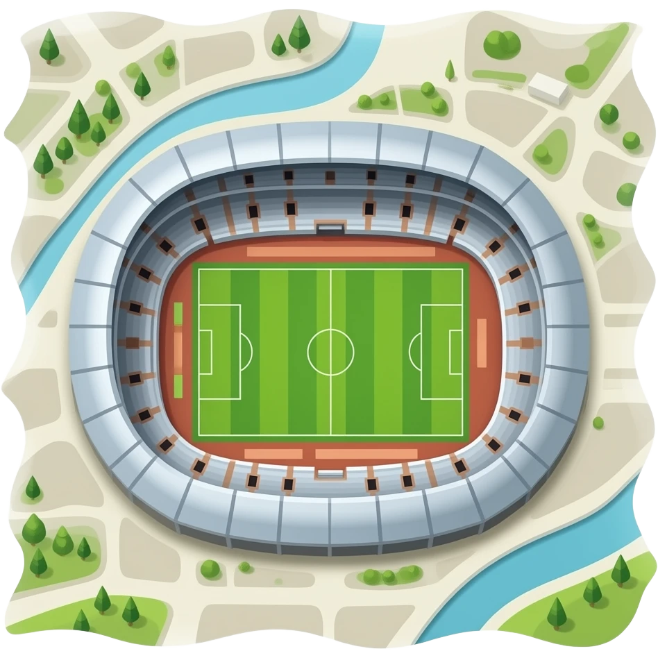paper map for a stadium emoji