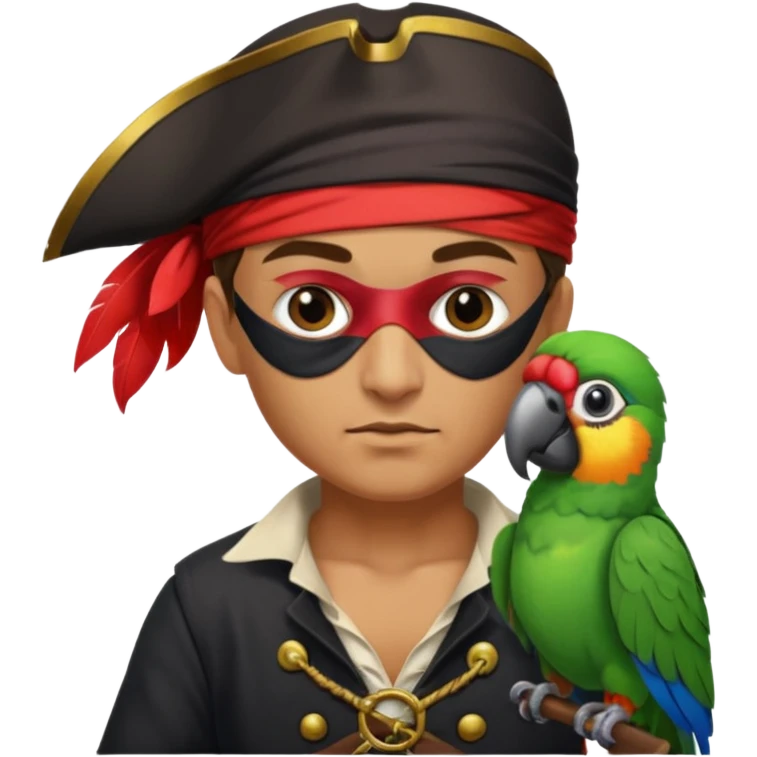 pirate and parrot emoji