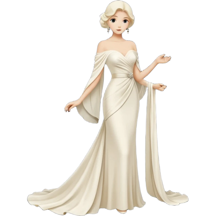 fashion silhouette ivory emoji