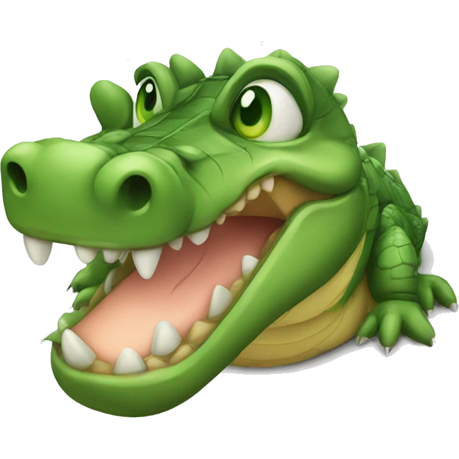 crocodile cute emoji