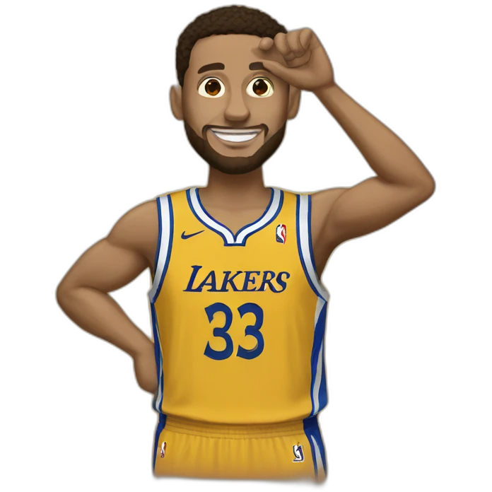 Curry qui tire a 3 points emoji