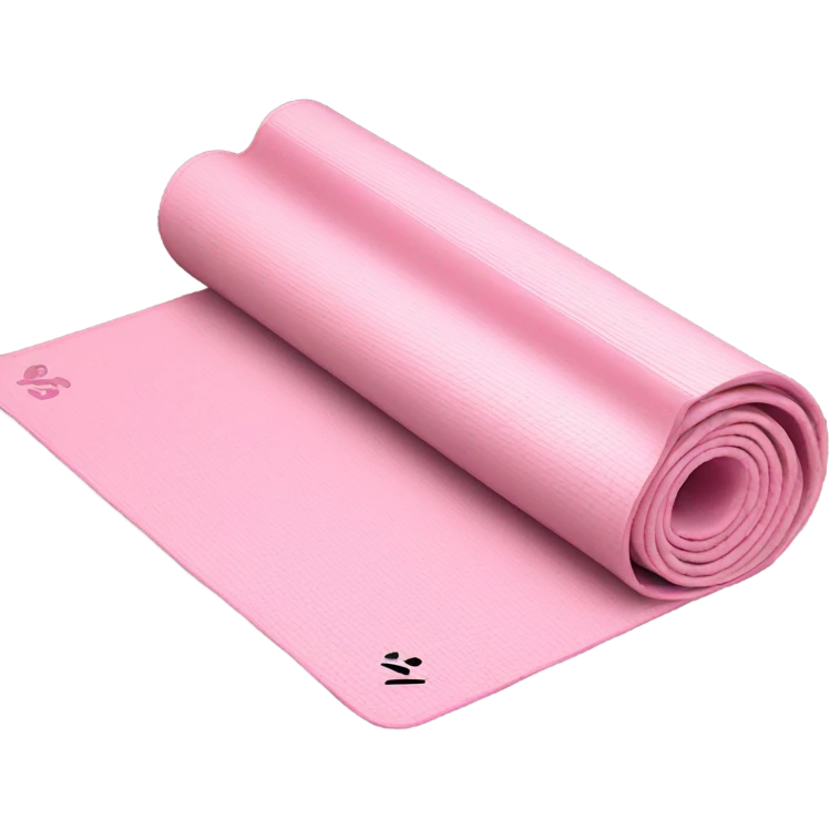 Light pink yoga mat emoji