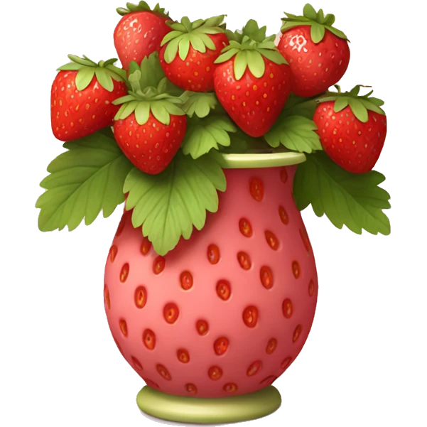 strawberry vase emoji