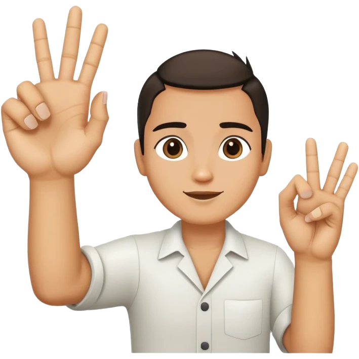 Bamboo making Rock and Roll hand  emoji