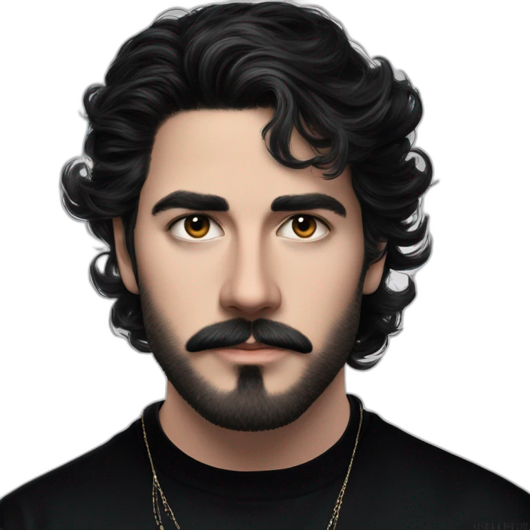 mysterious male with beard emoji