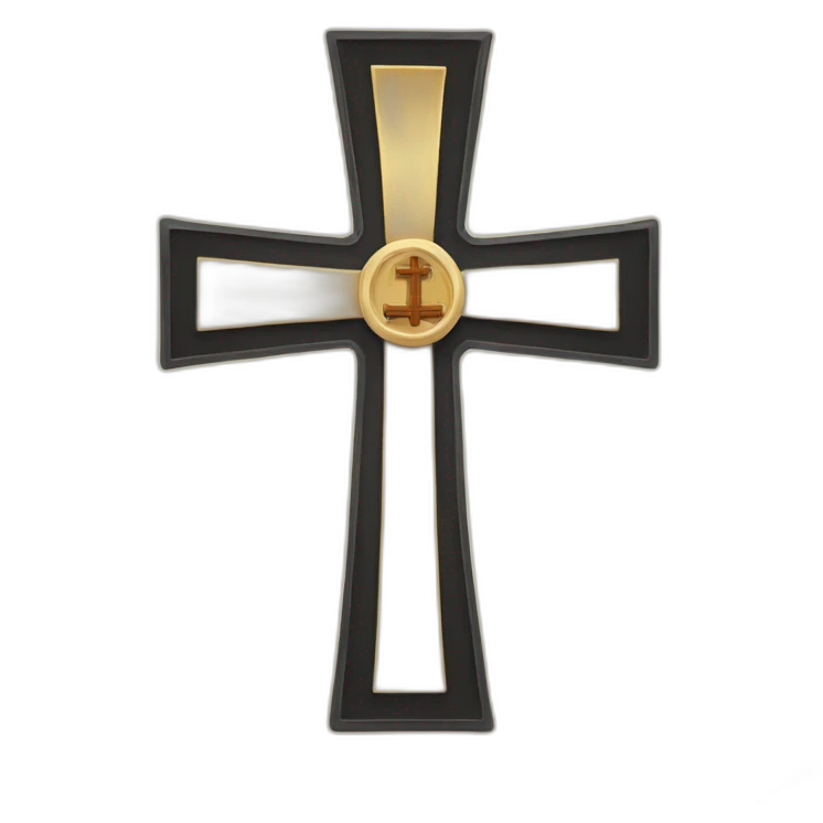 protestant Cross & Ribbon emoji